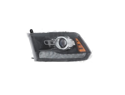 Far RAM 1500/2500/3500, 01.2018-; RAM 1500/2500/3500/CLASSIC, 05.2012-, partea stanga, lense; cu LED indicator; cu daytime running light; cu LED park foto