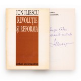 Ion Iliescu, Revoluție și reformă, 1994, cu dedicație pentru Sergiu Adam