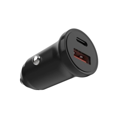 Incarcator pentru Masina, USB, Type-C, 20W - Fixed (FIXCC20N-CU-BK) - Black foto