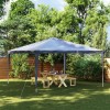 VidaXL Cort de petrecere, albastru, 4 x 4 m