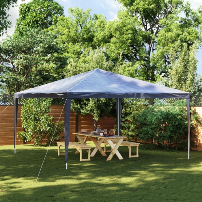 vidaXL Cort de petrecere, albastru, 4 x 4 m