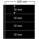 Cumpara ieftin Folii negre, Compact A4, cu 4 buzunare de 72 x 220 mm