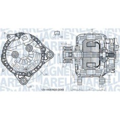 Alternator Nissan Cube, Juke, Micra 3, Note, Nv200, Qashqai / Qashqai +2 I; Renault Grand Scenic 2, Megane 2, Scenic 2, 1.5 Dci