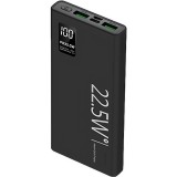 Baterie Externa Powerbank, Flippy, Ultra-Subtire cu Ecran Digital, Compatibilitate Universala, TYPE-C si USB x2, 10000 mAh, Power Delivery 22.5W, 144x