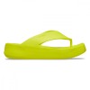 Slapi Crocs Getaway Platform Flip Verde - Acidity, 36 - 39