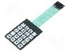 Tastatura cu membrana, 54mm x 72mm, 20 taste, QWERTY -