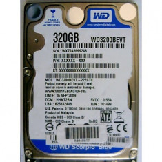 hdd laptop Hard Disk WD3200BEVT-22ZCT0 WD Scorpio Blue 320GB SATA 2 foto