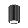 Lampă De Tavan Karbon Negru Din Aluminiu, 1 Bec Tub Minimalist De Interior.