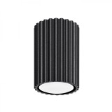 Lampă De Tavan Karbon Negru Din Aluminiu, 1 Bec Tub Minimalist De Interior.
