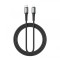 Cablu Date si Incarcare USB-C - Lightning BWOO X288C, 30W, 3m, Negru