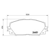 Placute frana Lexus Ct (Zwa10) 12.10-; Toyota Prius ( W3) 06.08-06.16, Prius ( W5) 09.15-12.22, Prius Phv ( W52) 01.16-12.22, Fata, BREMBO