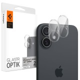 Folie camera pentru iphone 16 / iphone 16 plus (set 2) - spigen glas.tr optik - clear