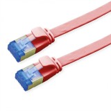 Cablu de retea RJ45 extra flat FTP cat.6A 5m Rosu, Value 21.99.2125