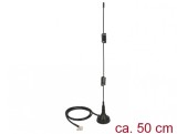 Antena LTE TS-9 Bluetooth / GSM / UMTS / WLAN 2.4 GHz / Z-Wave / ZigBee 2 - 3 dBi omnidirectionala cu baza fixa magnetica, Delock 12480