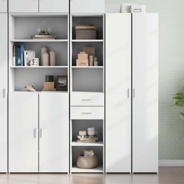 vidaXL Dulap &icirc;nalt, alb, 40x42,5x185 cm, lemn prelucrat 3281441