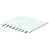 vidaXL Rafturi, 2 buc., 40 x 30 cm, panouri sticlă transparentă