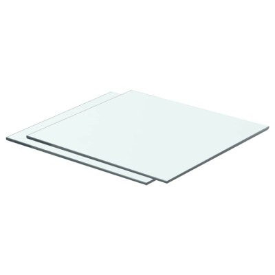 vidaXL Rafturi, 2 buc., 40 x 30 cm, panouri sticlă transparentă 3051556 foto