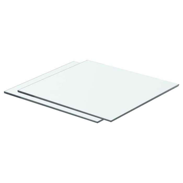 vidaXL Rafturi, 2 buc., 40 x 30 cm, panouri sticlă transparentă 3051556
