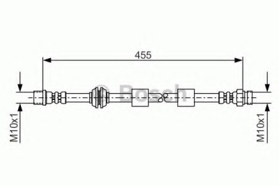 Conducta / cablu frana VW SHARAN (7M8, 7M9, 7M6) (1995 - 2010) BOSCH 1 987 476 170 foto