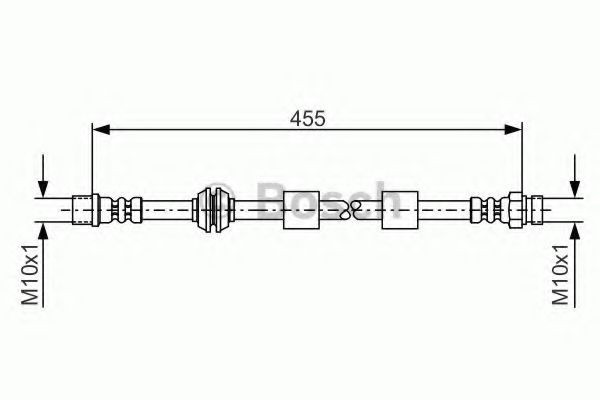 Conducta / cablu frana VW SHARAN (7M8, 7M9, 7M6) (1995 - 2010) BOSCH 1 987 476 170