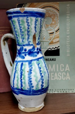 CANCEU DIN CERAMICA , TRANSILVANIA , SEC. XIX , NR.1 foto