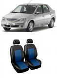 Set huse scaune din piele fata Dacia Logan 2005-2012 (1+1)