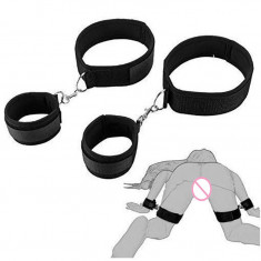 Set sfori imobilizare pentru fetisuri sexuale, nylon, negru, cod produs joc-40