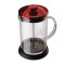 Infuzor ceai/cafea 350 ml din sticla si inox &ndash; Burgundy Metallic Line, Berlinger Haus
