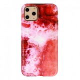 Husa Silicon Marble Samsung Galaxy A51 A515, Model Rosu 5, Protectie Telefon