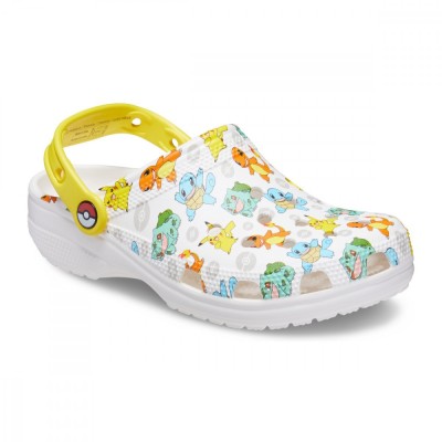 Saboti Crocs Classic Pokemon 2 Clog Alb - White/Multi foto