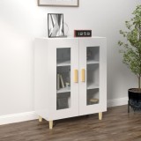 vidaXL Servantă, alb extralucios, 69,5x34x90 cm, lemn compozit