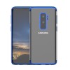 Husa Samsung Galaxy S9 Plus Transparent cu Margini Albastre, Flippy