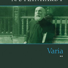 Varia (Vol. II) - Hardcover - Nicolae Steinhardt - Polirom