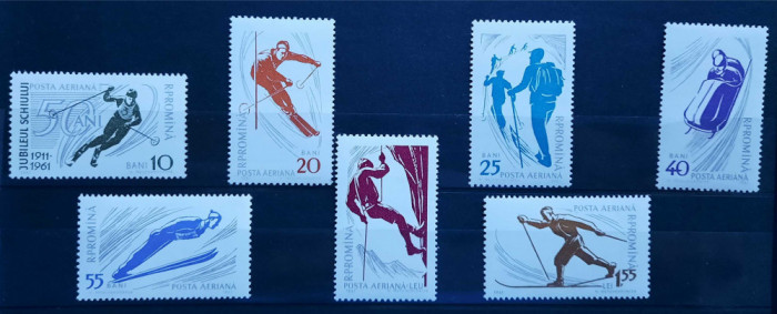 Timbre 1961 Sporturi de munte, dantelate