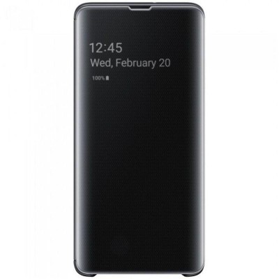 Husa Protectie Flip Cover, Clear View, Mirror, Stand, compatibila cu Samsung Galaxy S10, PlanetPhone foto