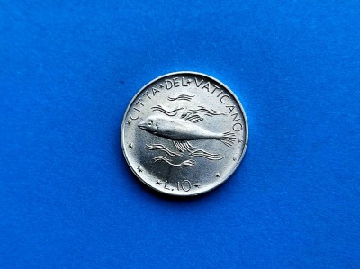 10 Lire 1971 Vatican-AUNC-RAR foto