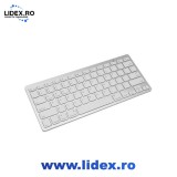 Tastatura, bluetooth, alba, ZUTECH ELEMP GROUP
