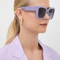 Furla ochelari de soare femei, culoarea violet, SFU710_5403NN