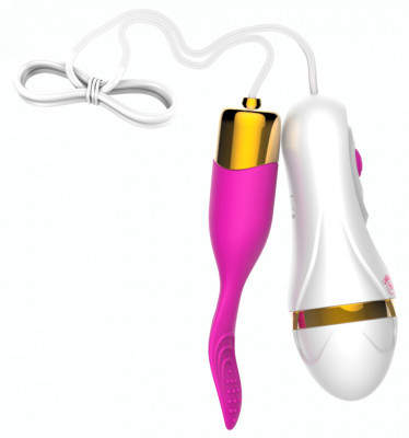 Mini vibrator pana VE-10-DR din silicon foto