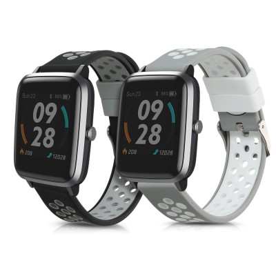 Set 2 curele pentru Willful Smartwatch/Fitnesstracker, Kwmobile, Multicolor, Silicon, 56228.02 foto