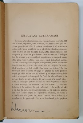 INSULA LUI EUTHANASIUS de MIRCEA ELIADE , 1943 foto