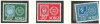 Norvegia 1955 Mi 390/92 MNH - 100 de ani de timbre, Nestampilat