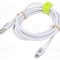 Cablu USB 2.0 Goobay Apple Lightning - USB A, 2m, Alb, Silicon