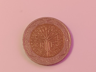 C50 - Moneda foarte veche - 2 euro - Franta - 1999 foto