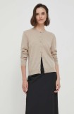 United Colors of Benetton cardigan din lana culoarea bej, light