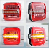 Cumpara ieftin Lampa stop patrata LED SMD 24V