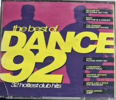 Various &lrm;&ndash; The Best Of Dance 92 VG+ / VG+ dublu cd muzica anii &#039; 90 euro house Telestar UK 1992