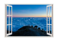 Autocolant decorativ, Fereastra, Natura si peisaje, Multicolor, 85 cm, 2991ST foto