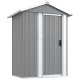 Cumpara ieftin Sopron de gradina, gri, 126x97,5x177 cm, otel zincat