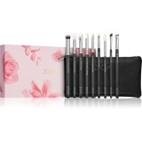 ZOEVA It&#039;s All About The Eyes Brush Set set de pensule cu geantă 1 buc